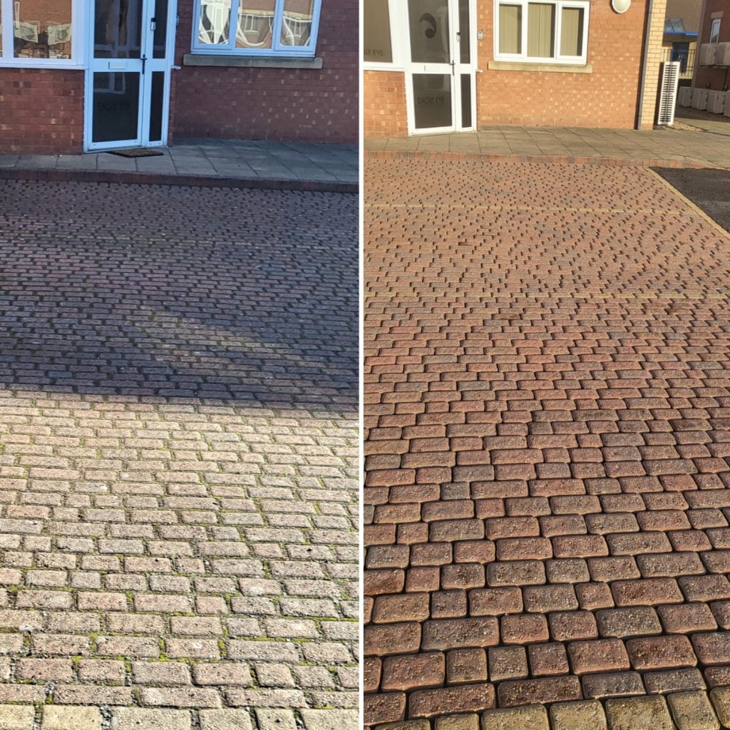 Driveway Pressure washing Lincoln Lincs Window Cleaning Ltd