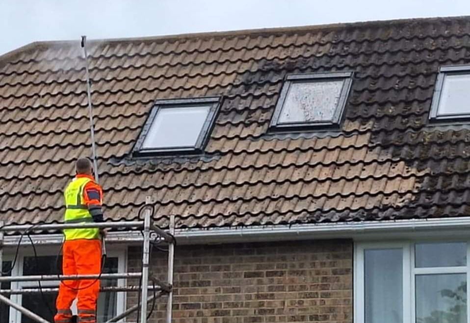 Roof moss removal near Me Lincs Window Cleaning Ltd Exterior